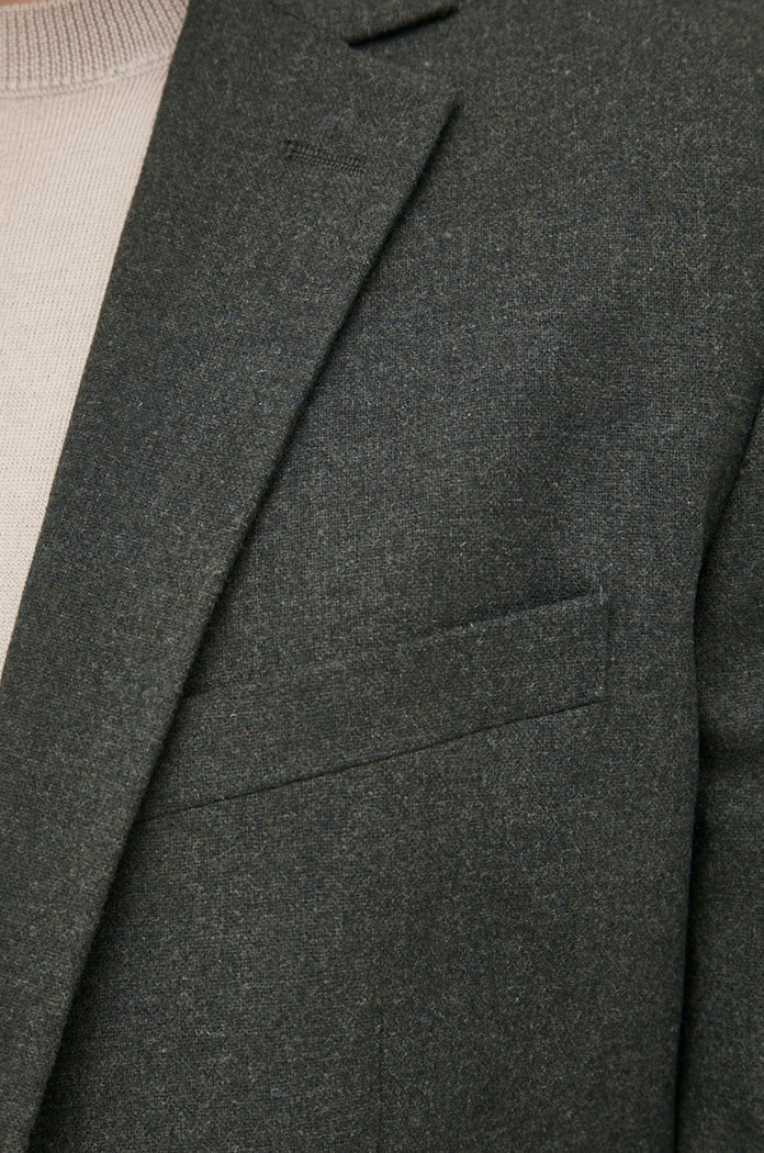 Сако с вълна Selected Homme Selected Homme зелен 16085274.ForestNigh