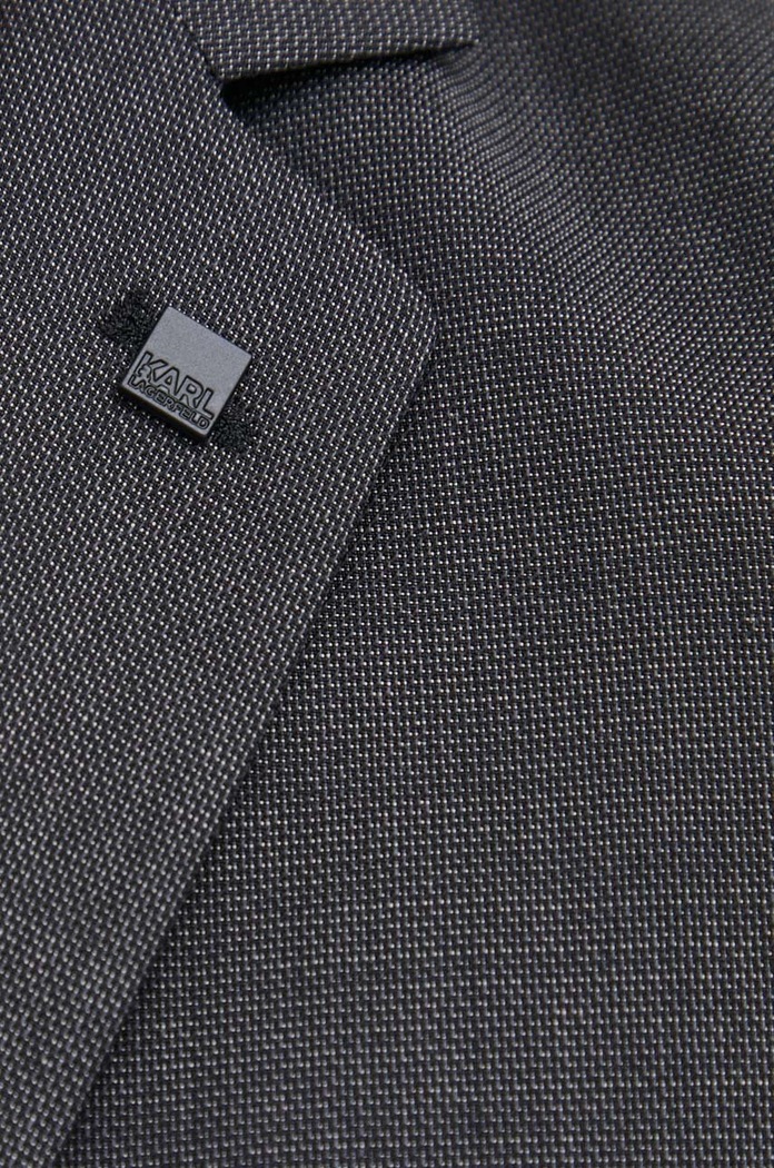 Karl Lagerfeld gyapjú kabát 500094.155200 szürke