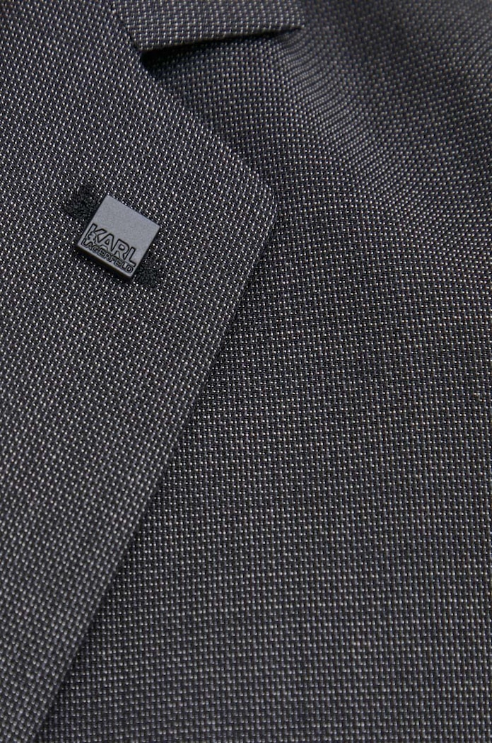 Karl Lagerfeld gyapjú kabát 500094.155200 szürke