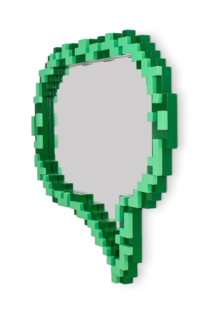 Seletti lustro ścienne Pixel 62 x 70 x 3,8 cm 17058 zielony AA00