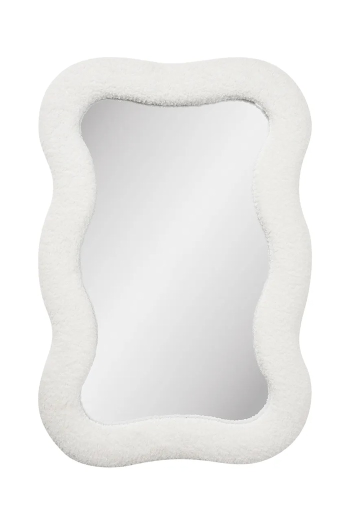 Nástenné zrkadlo House Nordic Bosaro 80 x 54 cm biela 4001718