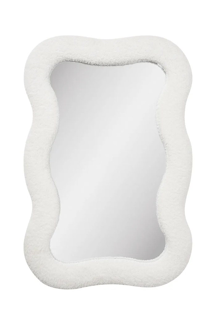 Nástenné zrkadlo House Nordic Bosaro 80 x 54 cm biela 4001718
