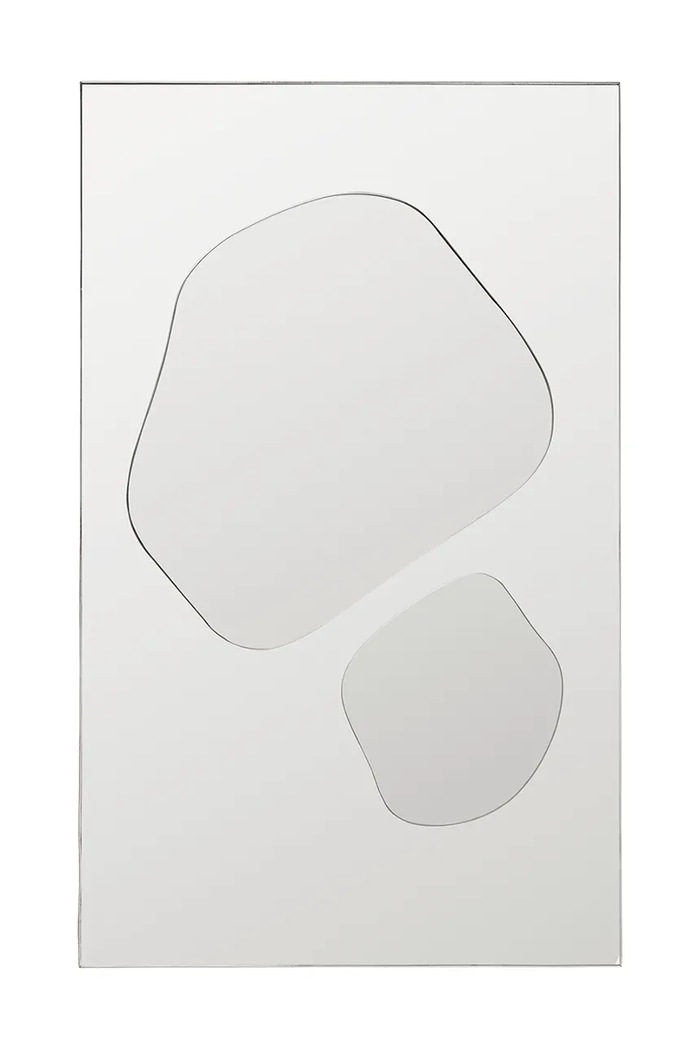 Ferm Living καθρέφτης τοίχου 82 x 50 x 1,7 cm ασημί 1104272080