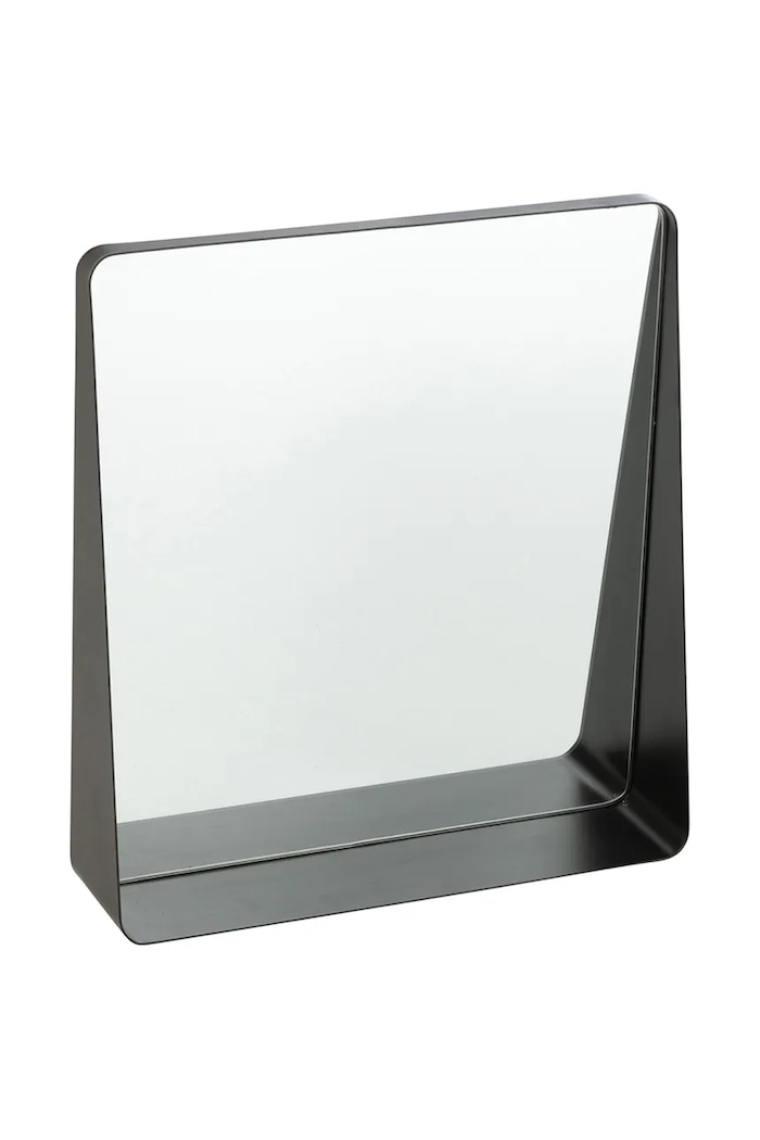 J-Line lustro ścienne z metalu 38 x 9 x 41 cm czarny 46267