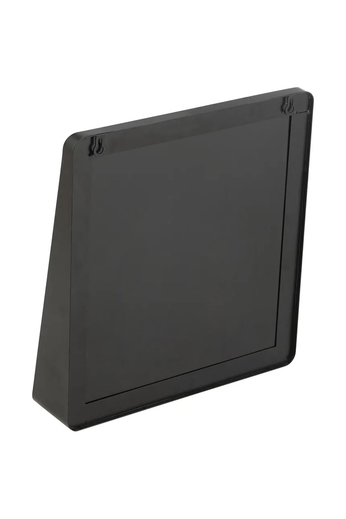J-Line lustro ścienne z metalu 38 x 9 x 41 cm 46267 czarny AA00