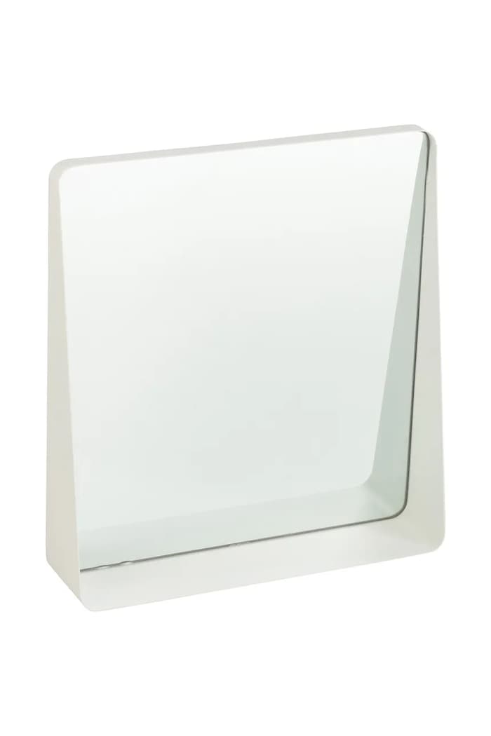 J-Line lustro ścienne z metalu 38 x 9 x 41 cm biały 46254