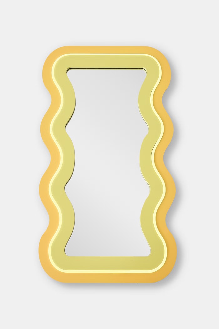 Palais Royal lustro ścienne z podświetleniem LED 33 x 59 cm żółty 1038343