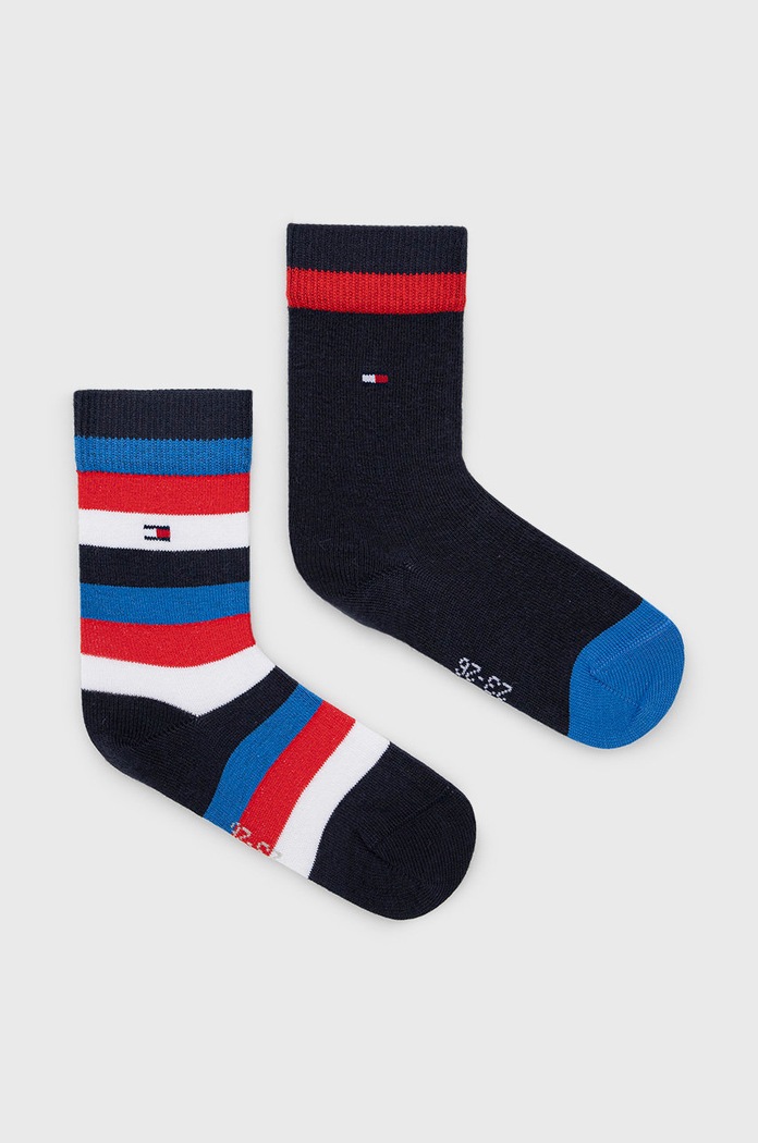 Dětské ponožky Tommy Hilfiger dlouhé ponožky námořnická modř 354009001