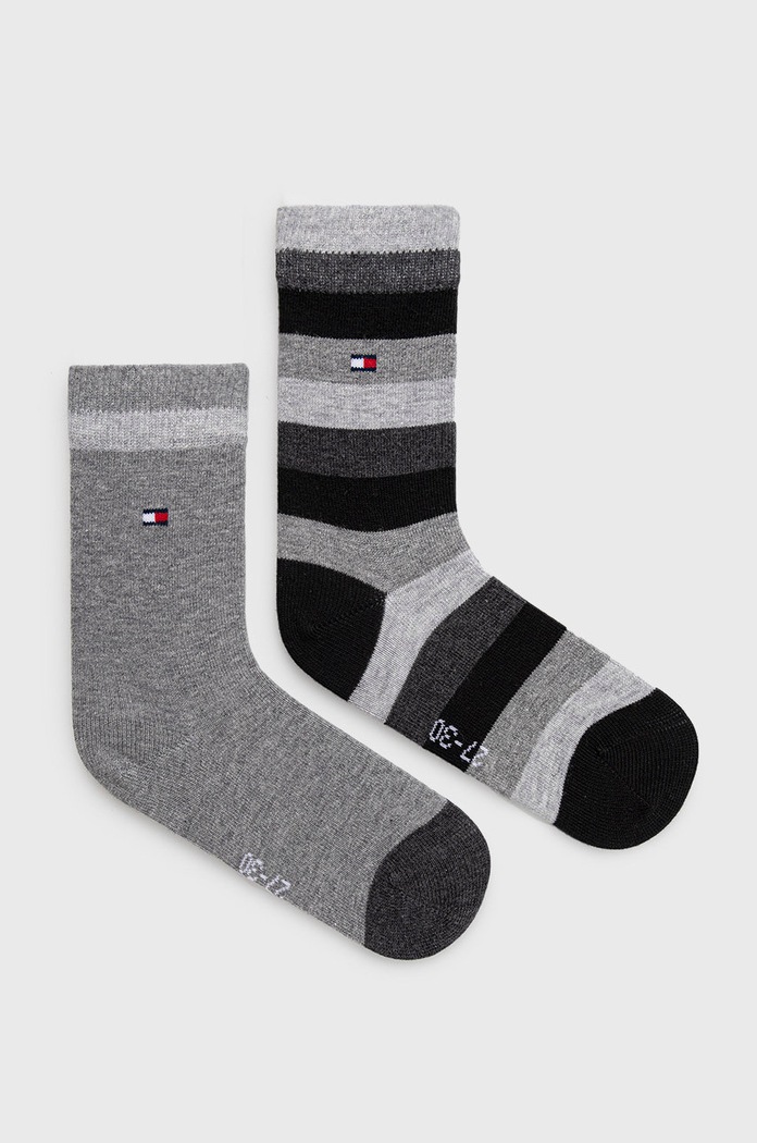 Tommy Hilfiger skarpetki dziecięce (2-pack) skarpetki długie szary 354009001