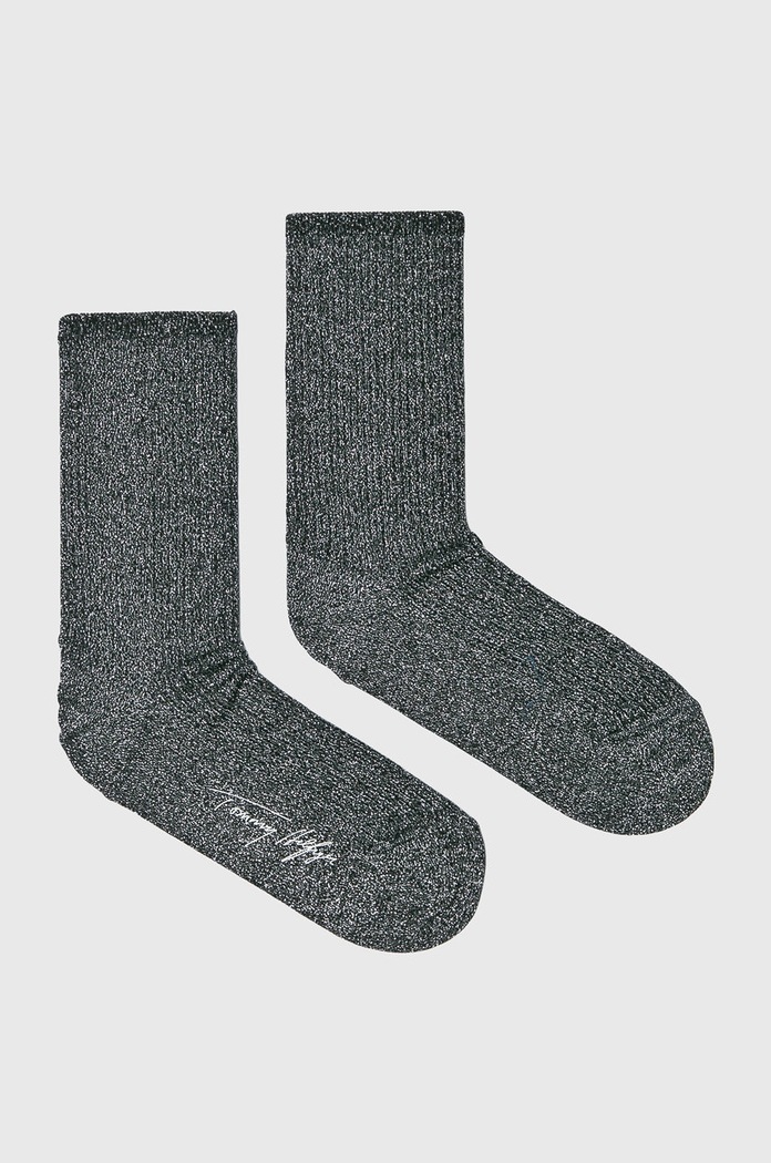 Ponožky Tommy Hilfiger dlouhé ponožky černá 383016001