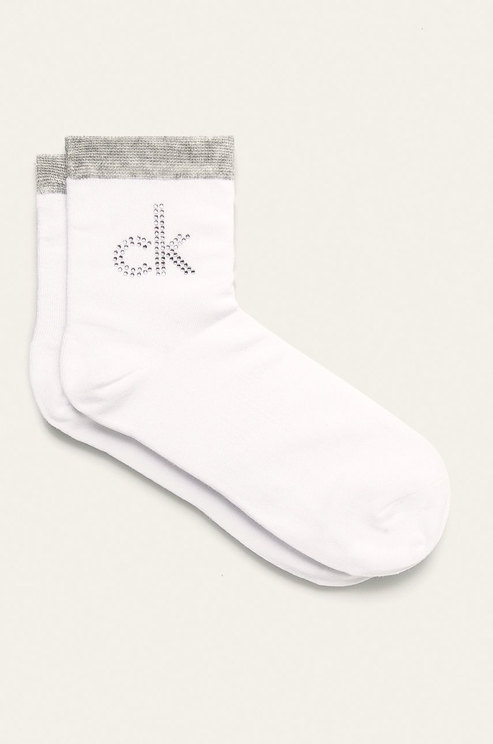 Calvin Klein - Ponožky dlouhé ponožky bílá 100001790.NOS