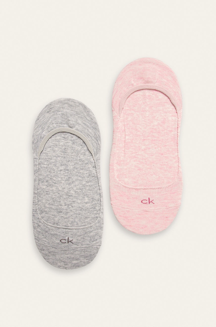 Calvin Klein - Stopki (2-pack) skarpetki krótkie różowy 100001798.NOS