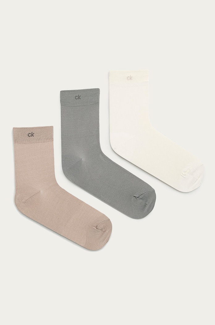 Calvin Klein - Κάλτσες (3-pack) ψηλές κάλτσες μπεζ 100001923.NOS
