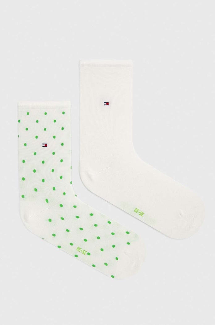 Tommy Hilfiger skarpety damskie 2-pack nadruk biały 100001493