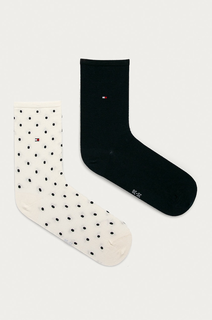 Tommy Hilfiger κάλτσες γυναικείες 2-pack ψηλές κάλτσες λευκό 100001493