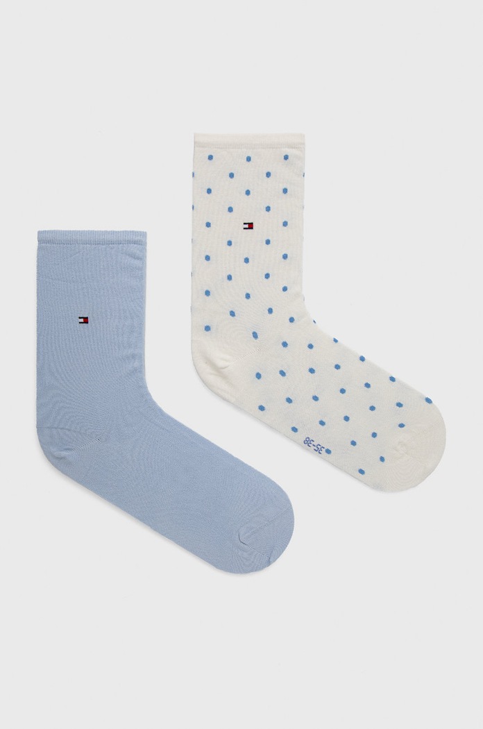 Tommy Hilfiger skarpety damskie 2-pack skarpetki długie niebieski 100001493