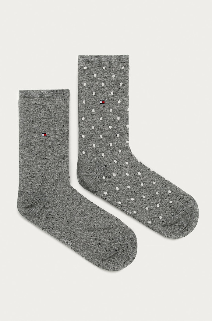 Tommy Hilfiger skarpety damskie 2-pack skarpetki długie szary 100001493