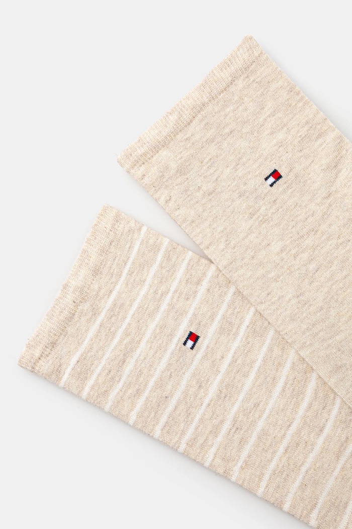 Tommy Hilfiger κάλτσες γυναικείες 2-pack 100001494 μπεζ AA00