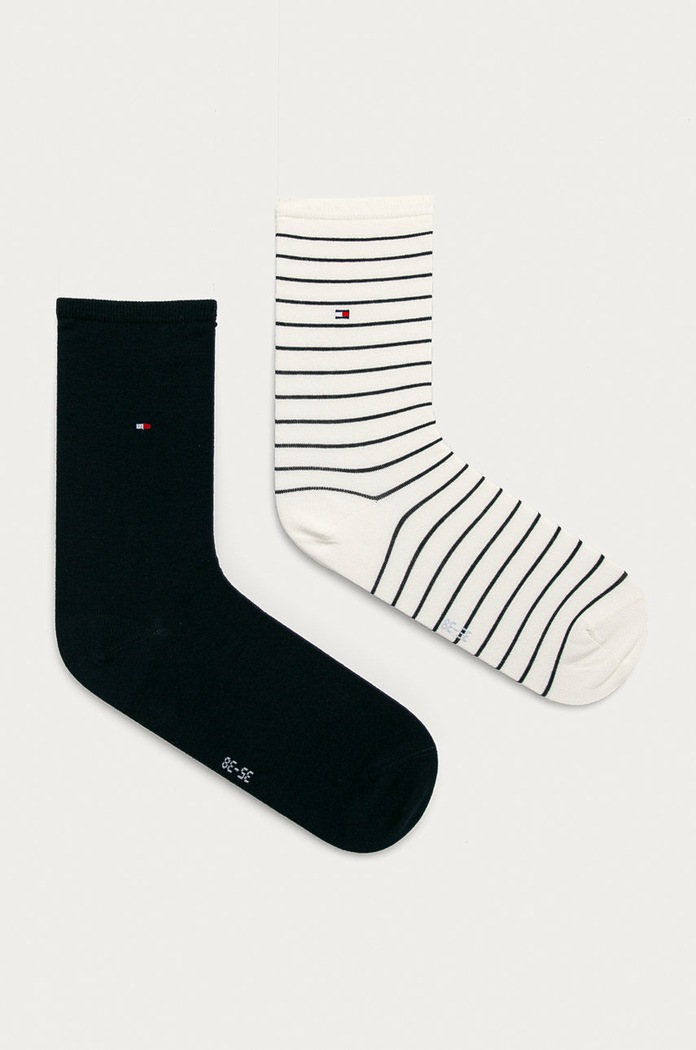 Tommy Hilfiger κάλτσες γυναικείες 2-pack ψηλές κάλτσες λευκό 100001494