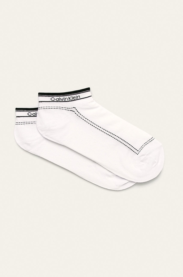 Calvin Klein - Ponožky (2-pak) krátke ponožky biela 100001803.NOS
