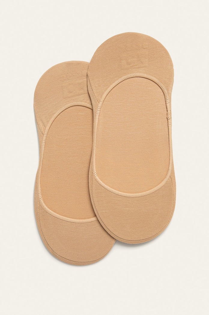 Calvin Klein - Skarpetki (2-pack) skarpetki krótkie beżowy 100001890.NOS