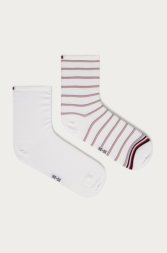 Tommy Hilfiger - Κάλτσες (2-pack) ψηλές κάλτσες λευκό 100002817