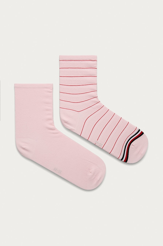 Tommy Hilfiger - Skarpetki (2-pack) skarpetki długie różowy 100002817