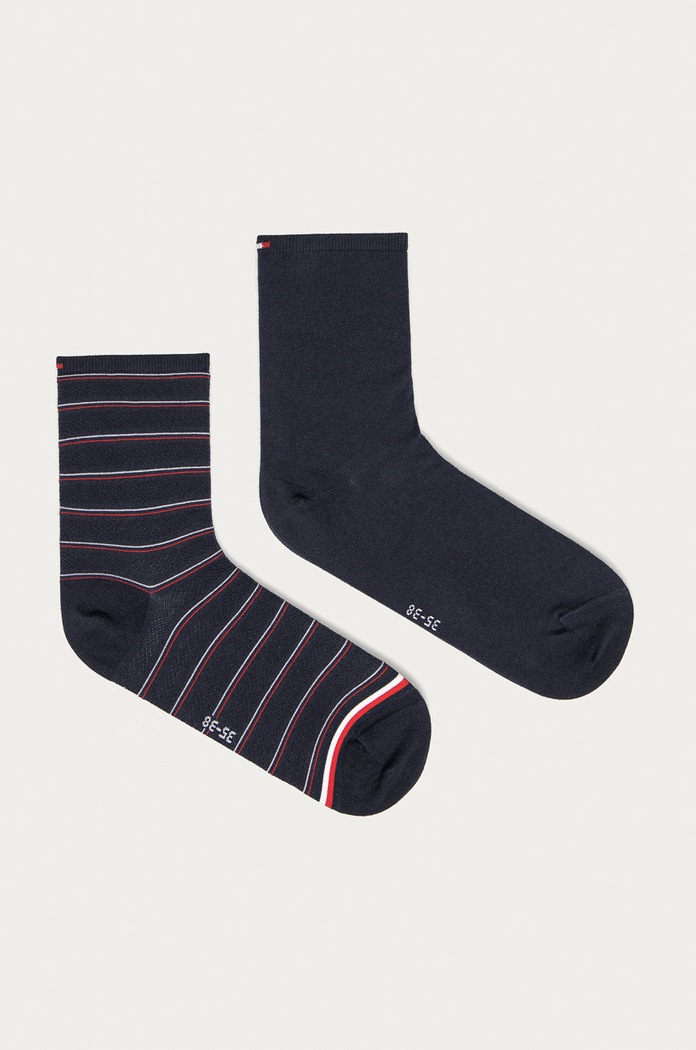 Tommy Hilfiger - Κάλτσες (2-pack) ψηλές κάλτσες σκούρο μπλε 100002817