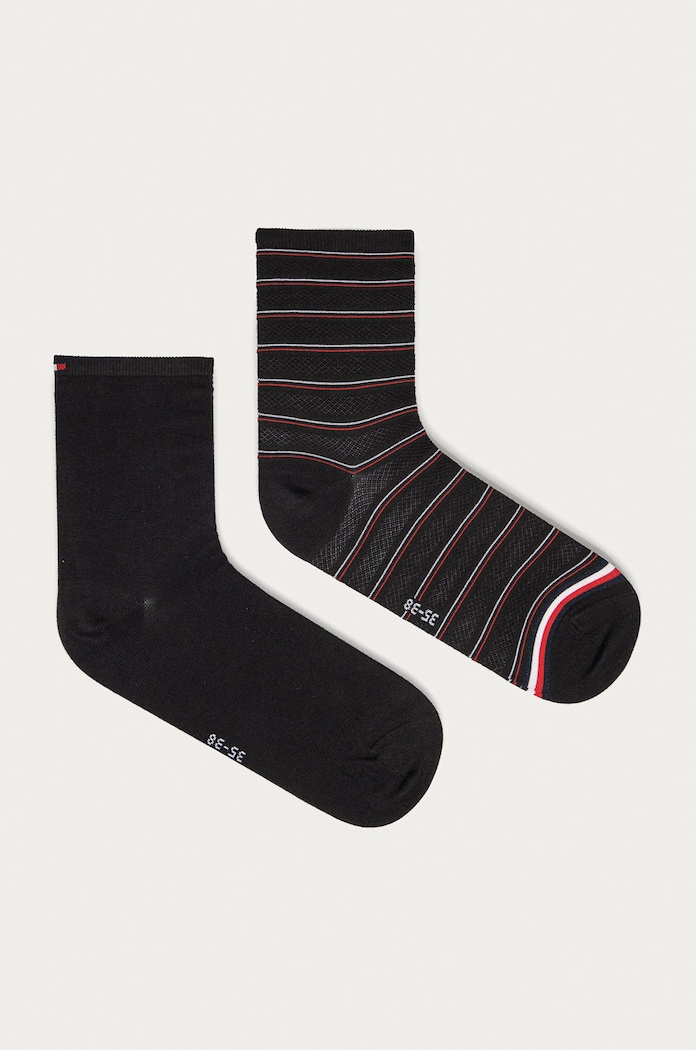 Tommy Hilfiger - Sokne (2-pack) visoke čarape crna 100002817