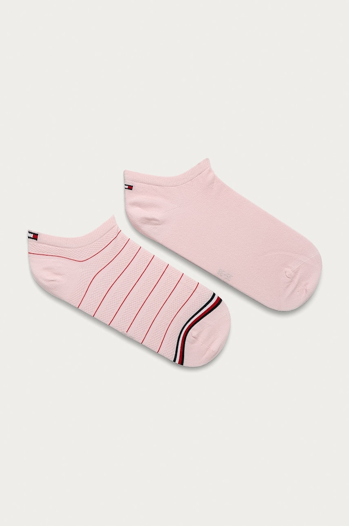Tommy Hilfiger - Sokne (2-pack) niske čarape roza 100002818