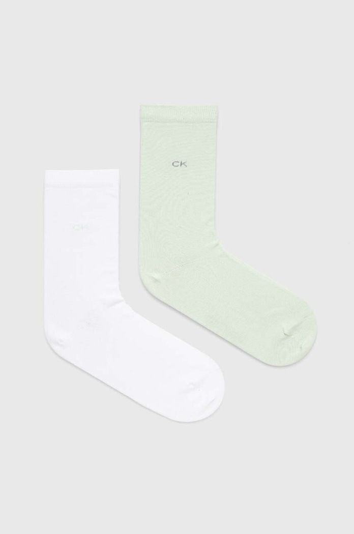 Calvin Klein calzini pacco da 2 calzini verde 701218769.NOS