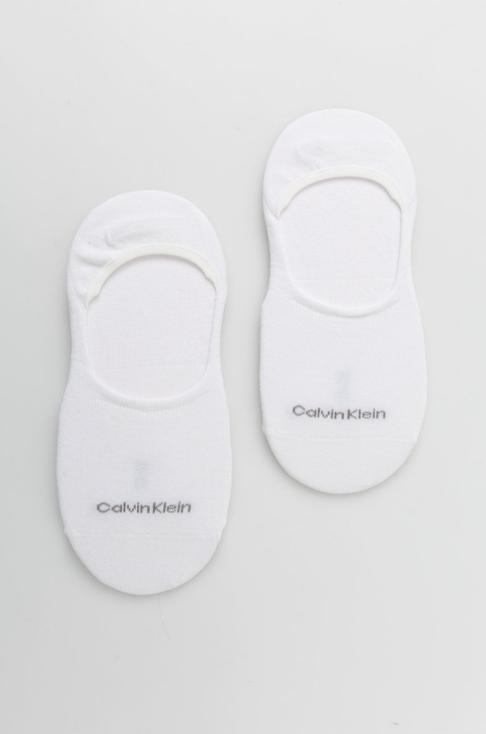 Ponožky Calvin Klein 2-pack krátké ponožky bílá 701218771.NOS