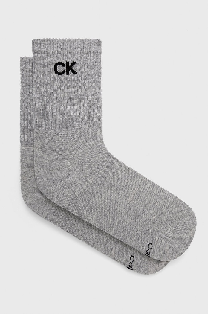 Ponožky Calvin Klein dlhé ponožky sivá 701218784.NOS