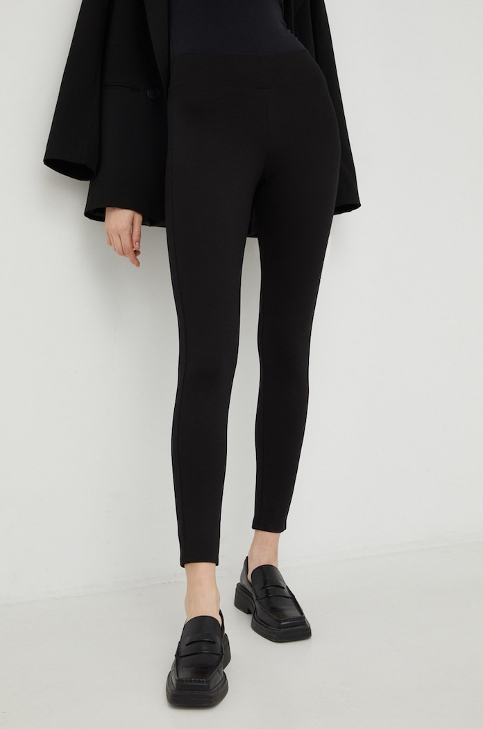 Marc O'Polo legginsy z elastanem czarny B01300719213