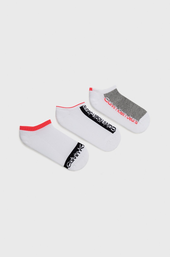 Calvin Klein skarpetki (3-pack) skarpetki krótkie biały 701218753.NOS