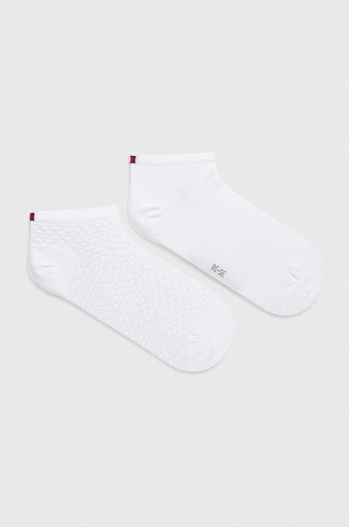 Tommy Hilfiger sosete 2-pack sosete scurte alb 701227564.NOS