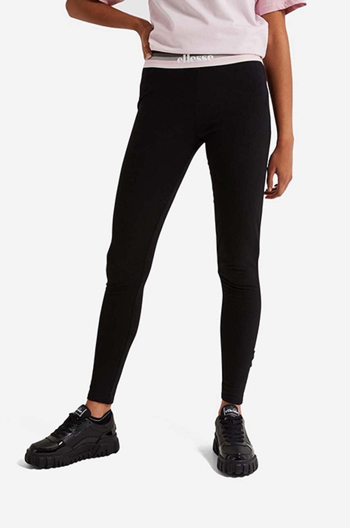 Ellesse legginsy Lesley z elastanem czarny SGL13416