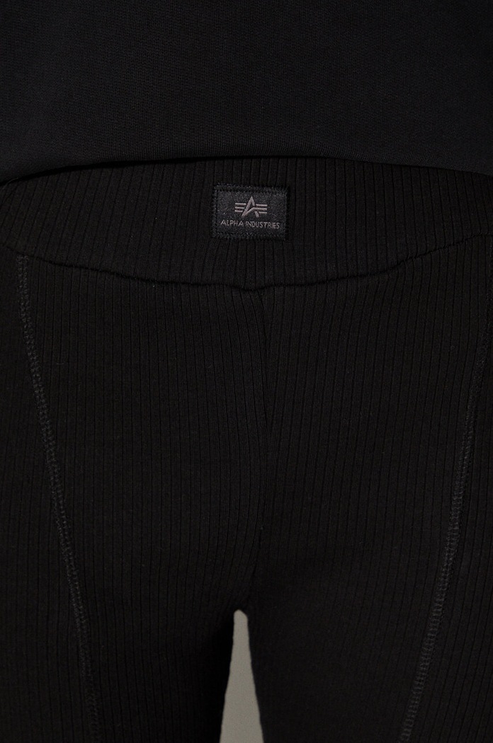 Alpha Industries legginsy bawełniane 136050.03 czarny