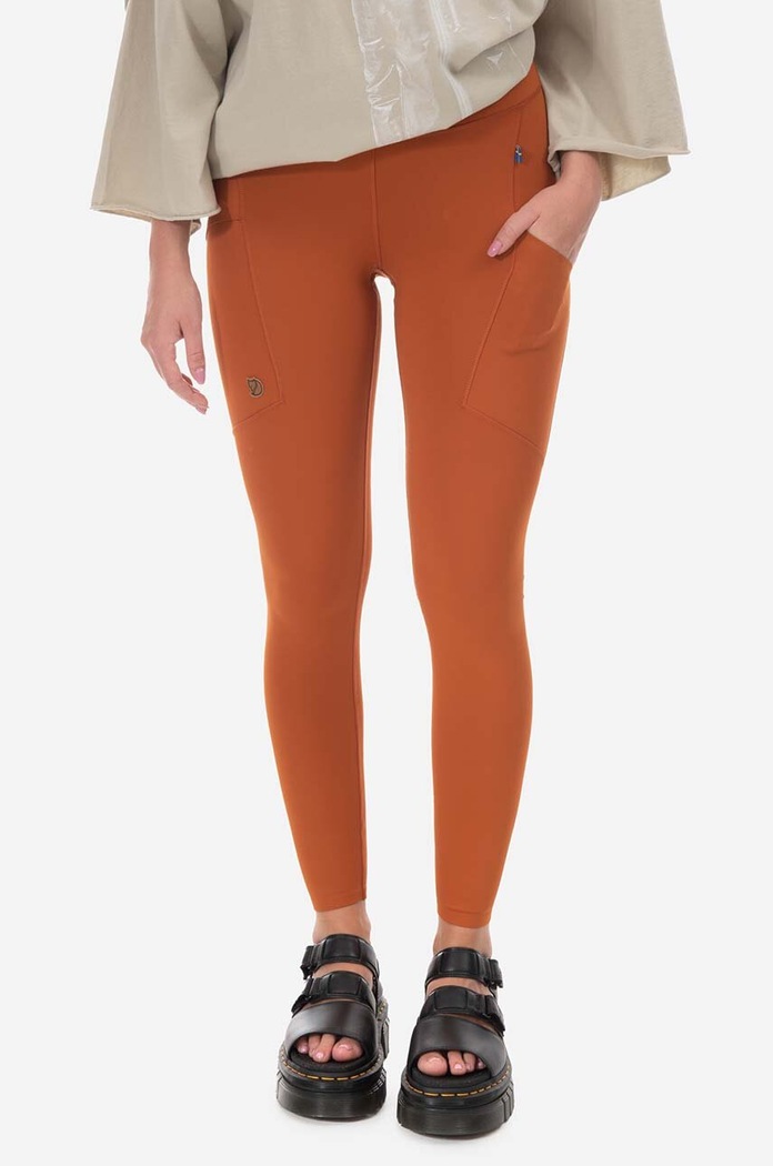 Fjallraven colanți Abisko Tights F84773.243 portocaliu AA00