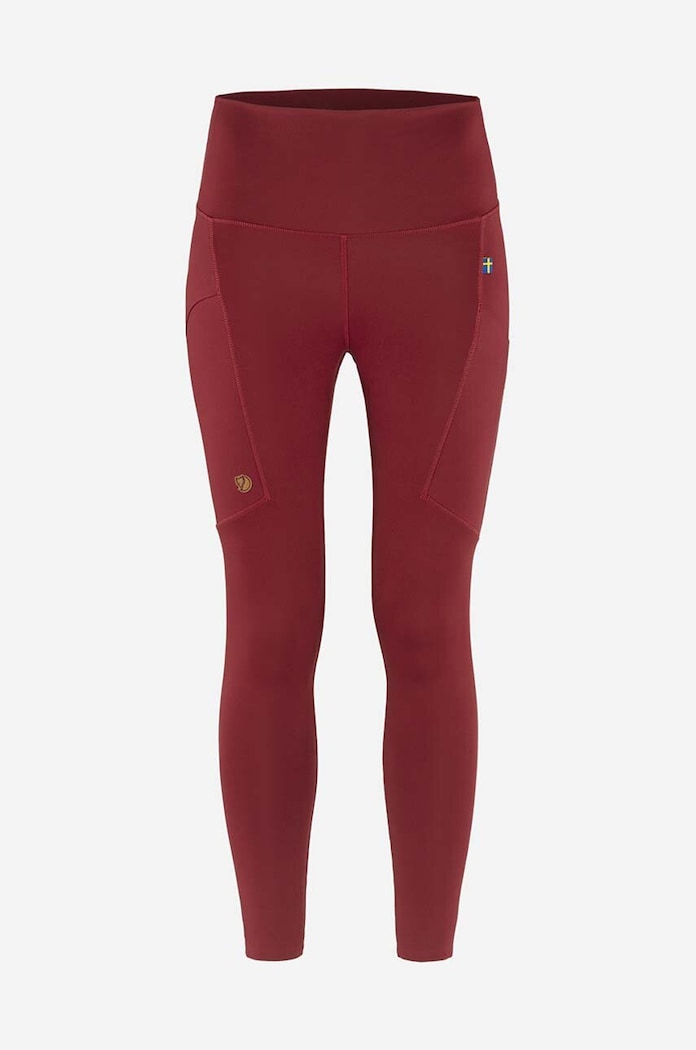 Oblečení Legíny Fjallraven Abisko F84773.346 burgundské