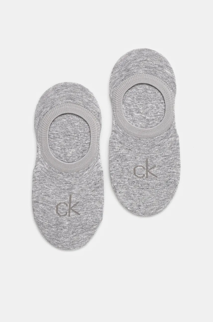 Calvin Klein sosete 2-pack sosete scurte gri 701228801.NOS
