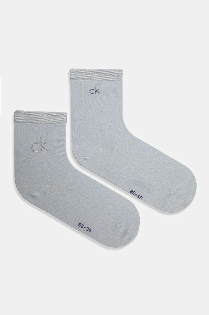 Κάλτσες Calvin Klein 2-pack ψηλές κάλτσες μπλε 701229680.NOS