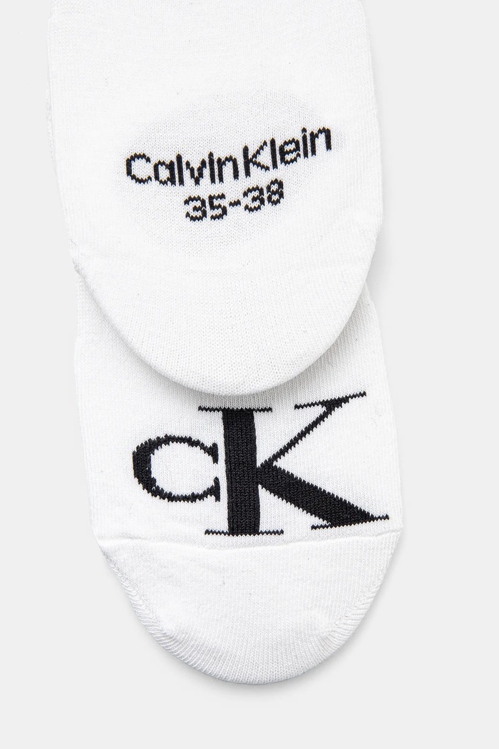 Calvin Klein Jeans șosete pentru femei cu bumbac pachet de 2 701228817.NOS alb AA00