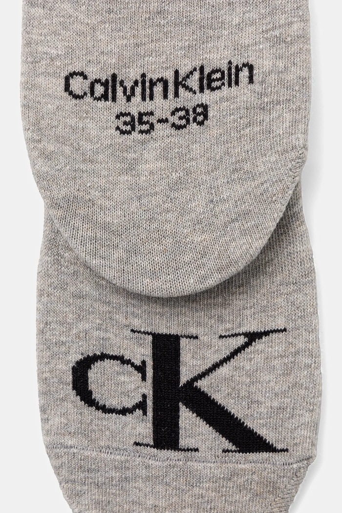 Calvin Klein Jeans ponožky dámské s bavlnou 2-pack 701228817.NOS šedá AA00