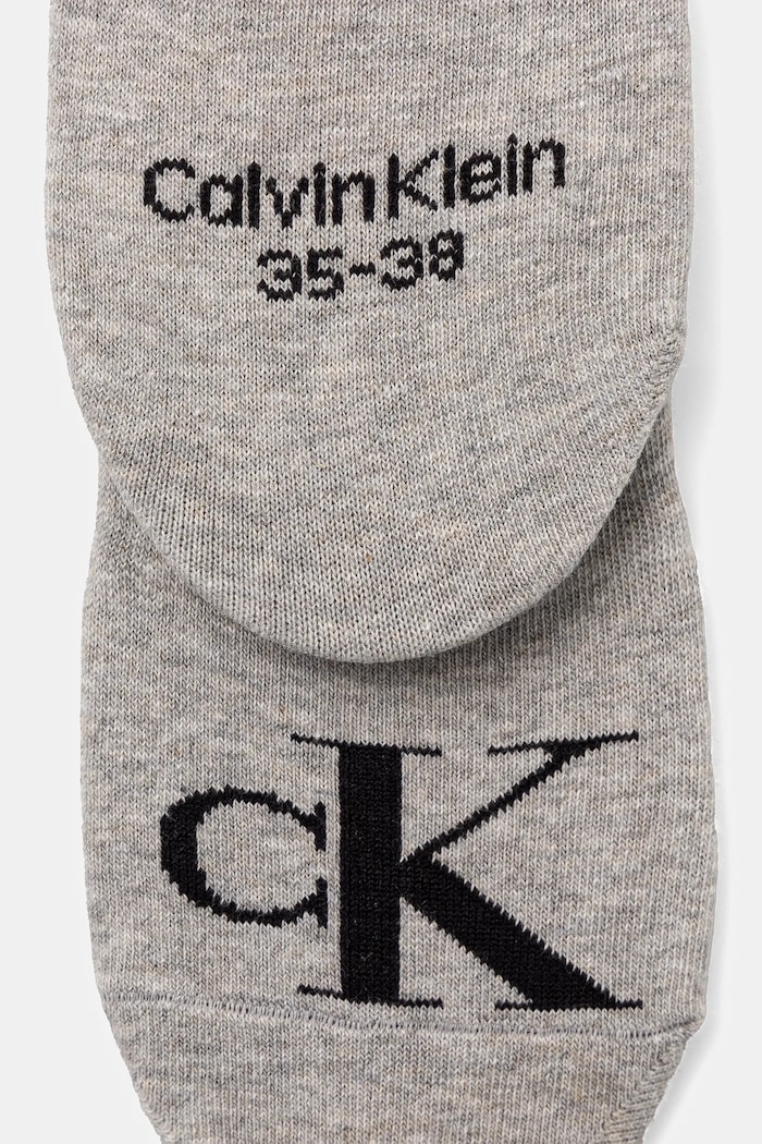 Calvin Klein Jeans ponožky dámské s bavlnou 2-pack 701228817.NOS šedá AA00
