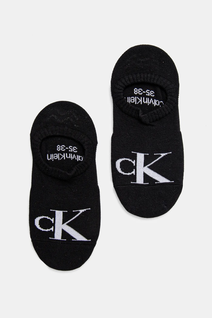 Calvin Klein Jeans șosete pentru femei cu bumbac pachet de 2 sosete scurte negru 701228817.NOS