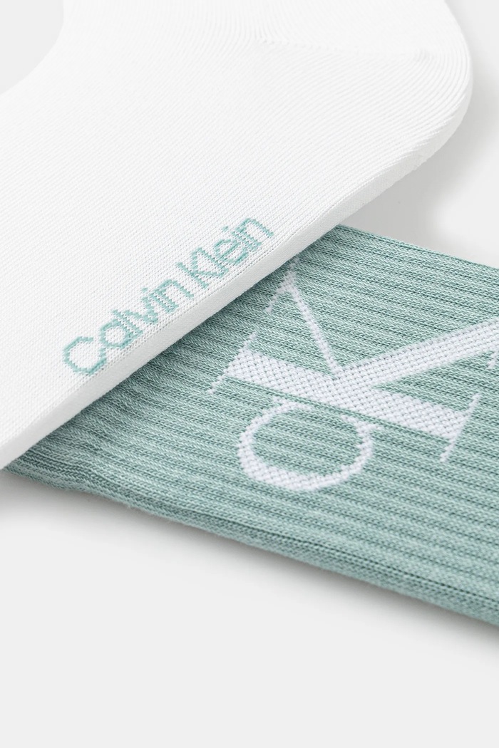 Calvin Klein Jeans șosete pentru femei cu bumbac pachet de 2 701228811.NOS verde AA00