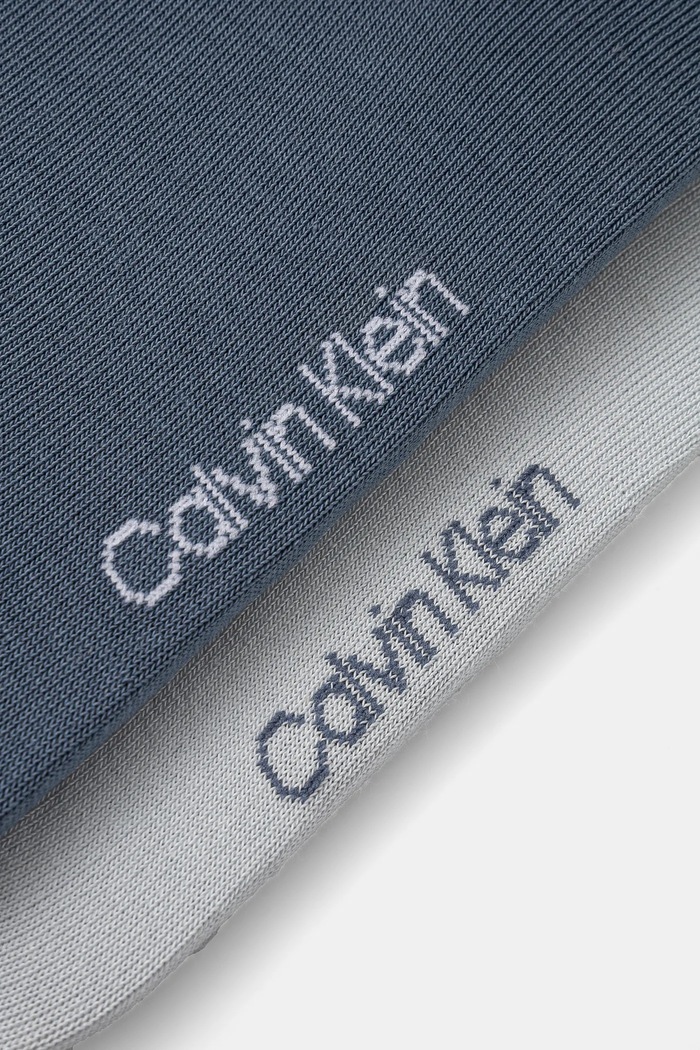 Calvin Klein Jeans ponožky dámské s bavlnou 2-pack 701228811.NOS modrá AA00