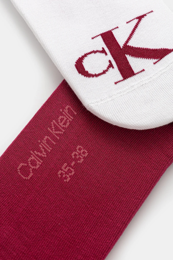 Calvin Klein Jeans ponožky dámske 2-pak 701228815.NOS burgundské AA00