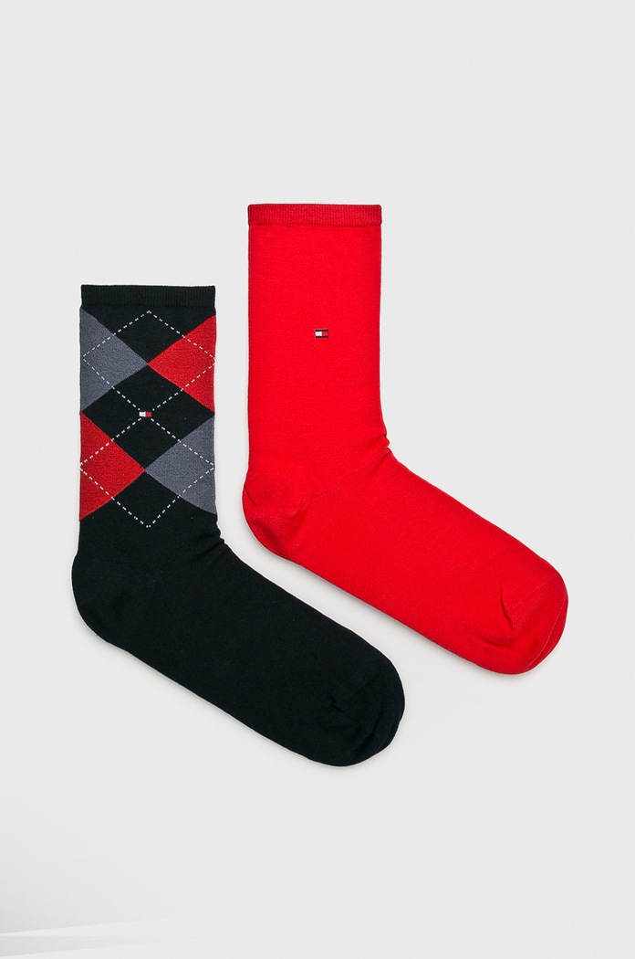 Tommy Hilfiger - Ponožky (2-pak) dlhé ponožky červená 443016001